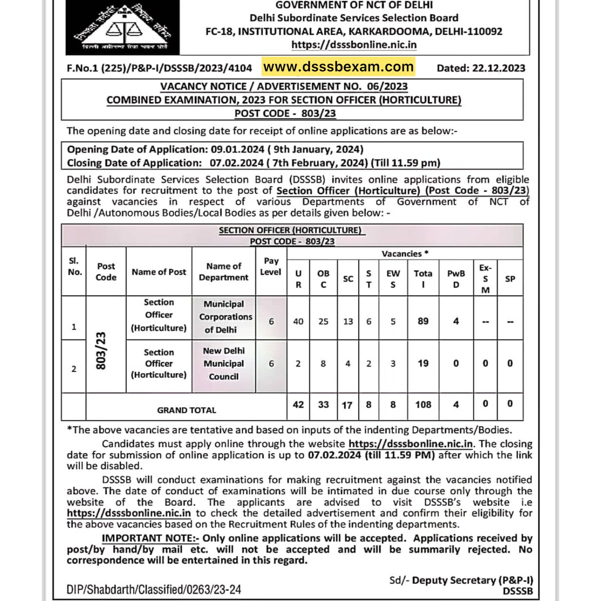 DSSSB EXAM tweet media