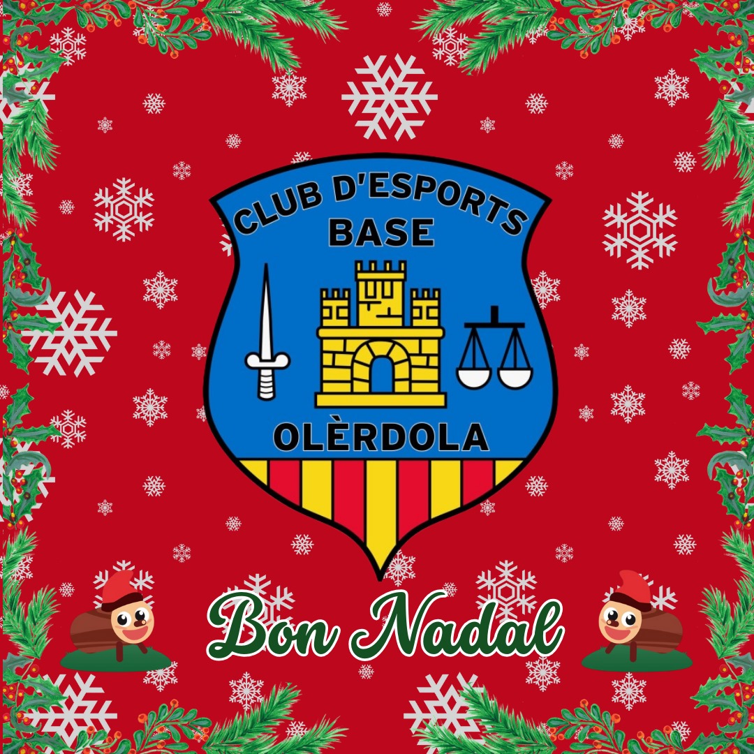 baseolerdola's tweet photo. Bon Nadal i Bones Festes!!!! 
#SomhiBase https://t.co/7f3jfXg1Sm