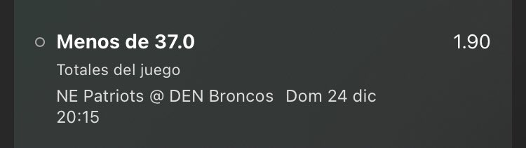 brandonn__21's tweet image. Vamos a calentar la noche con esta selección para el juego final de #NFL hoy!

Se van 3 transferencias de dinero en efectivo💰 entre los RT🔄 al Tweet!👇🏻☃️🚨

U37 #BroncosCountry (-110)💎

Les deseo una excelente nochebuena con sus seres queridos, nos leemos en un rato!❤️🎄