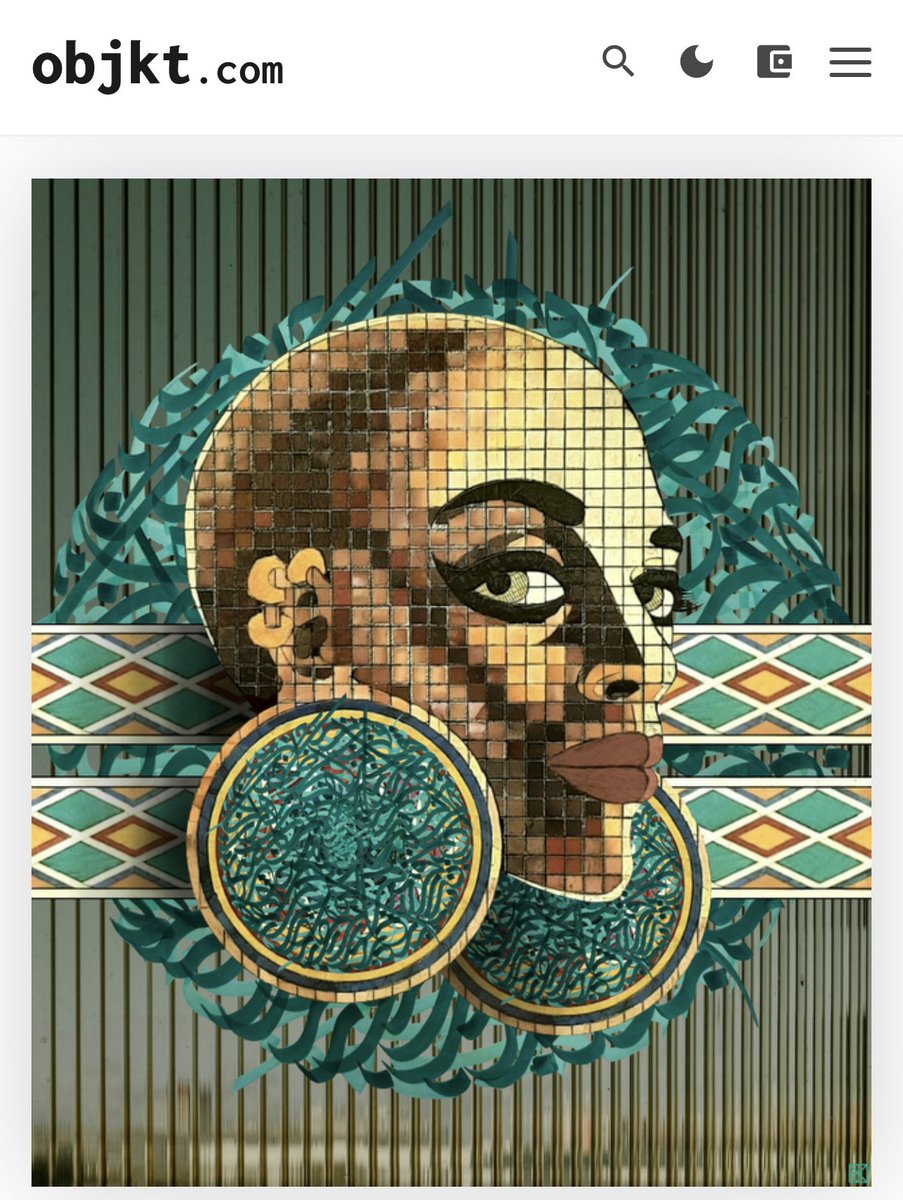 ⭐️My first collaboration with a great artist and friend <a href="/Minas_Sanim/">MINAS</a> 
⭐️TITLE: Bani Adam
⭐️16/20 Ed Left
⭐️15.00 #tezos
⭐️Read Alt for description 
 
On <a href="/objktcom/">objkt</a> 
Link: objkt.com/asset/KT1Tr6fX…

#Sepidehartworld
#collaboration #Calligraphy 
#nftart #Sneketoshi #TheDale