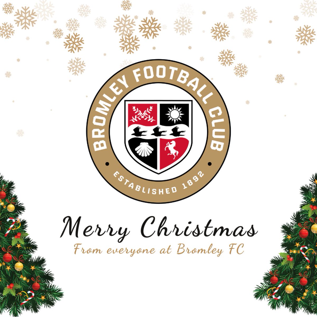 𝗠𝗘𝗥𝗥𝗬 𝗖𝗛𝗥𝗜𝗦𝗧𝗠𝗔𝗦 🎄 From all of us at Bromley FC, we wish you a very Merry Christmas and look forward to seeing you all back at Hayes Lane on Saturday 30th against Ebbsfleet. 👉 bromleyfc.co.uk/news/club/merr… #WeAreBromley