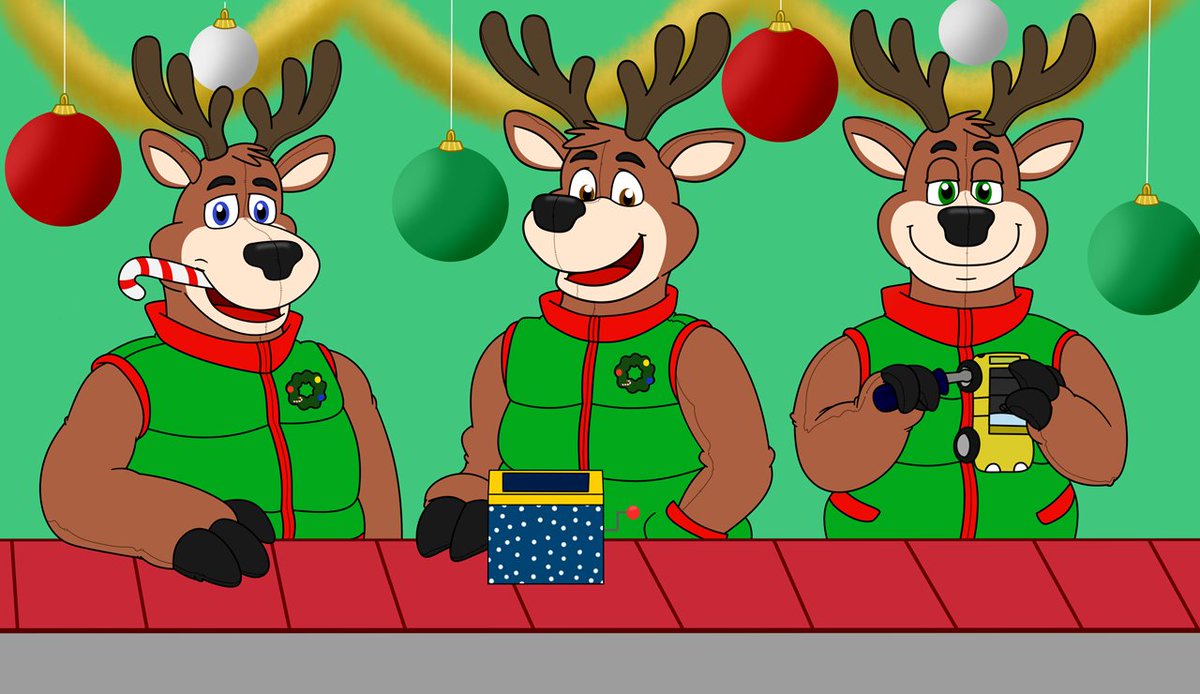 It's that time of year and the Christmas crunch is on! Jolly, Christmas-loving reindeer are needed to help assemble, package and deliver gifts and toys! We've got a suit with your reindeer name on it! Are you "volunteering"?