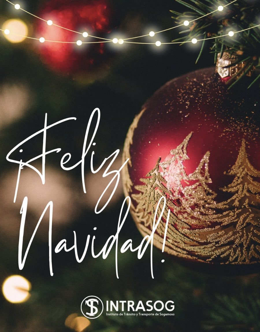 Intrasogoficial's tweet photo. En esta época de luz y amor, que la alegría de la Navidad ilumine la vida de todos los Sogamoseños.

¡Felices fiestas a todos! 🎄🎅 https://t.co/55LXUgYW5T