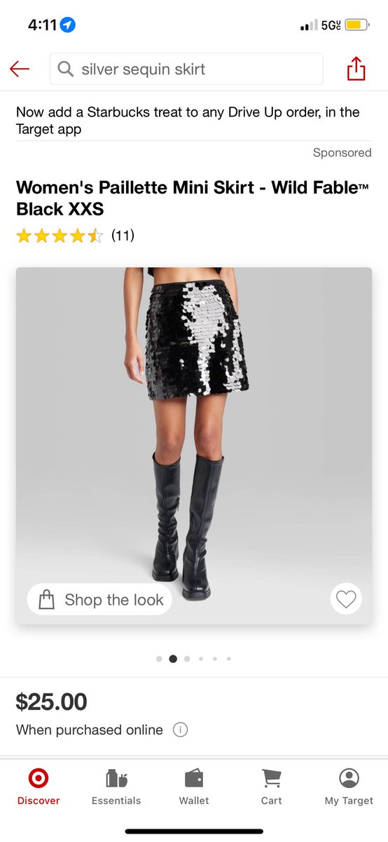 unironically buying the sequin target skirt because time is a circle