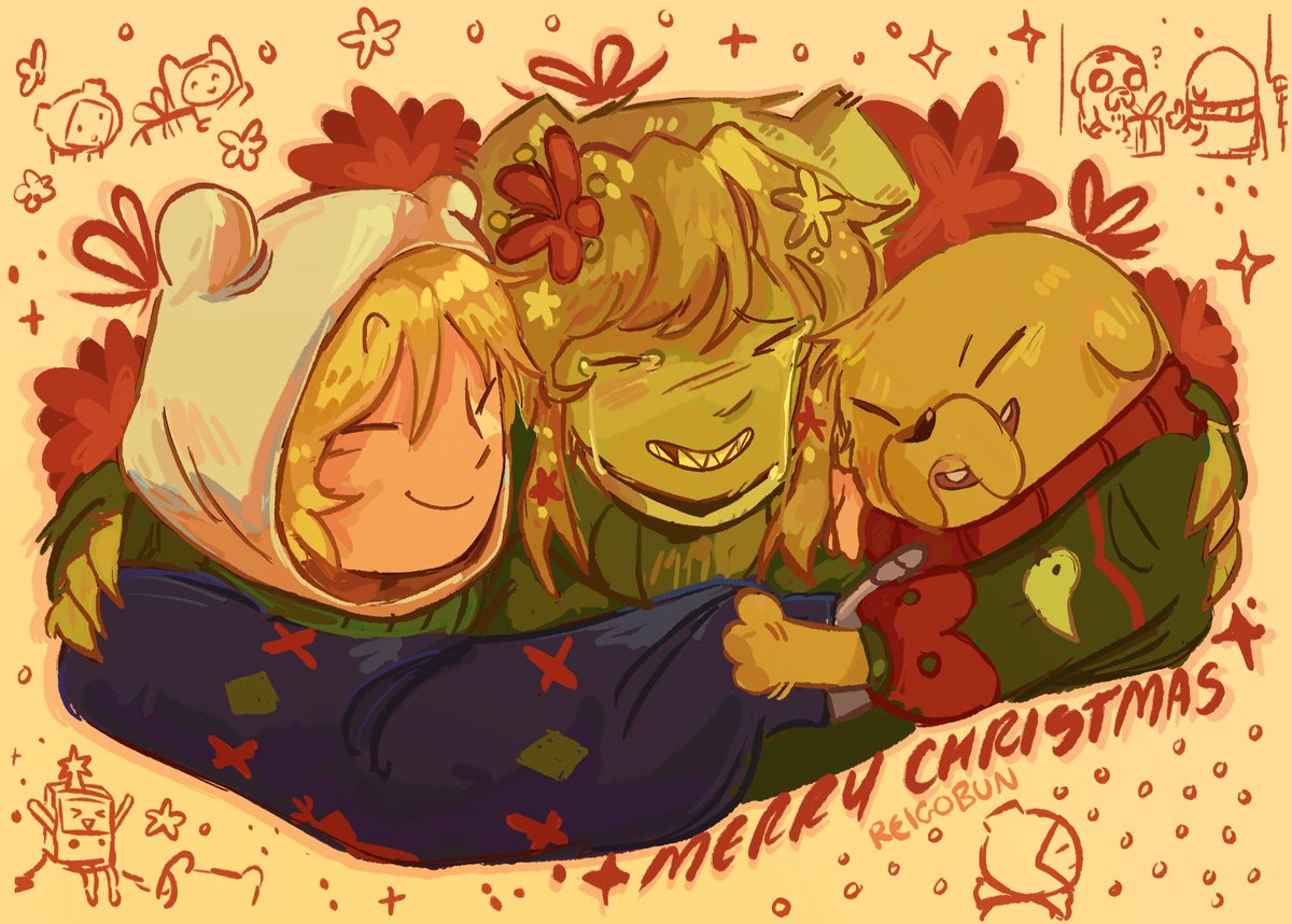 reigobun's tweet photo. merry christmas…. #adventuretime https://t.co/5a39kUp29p