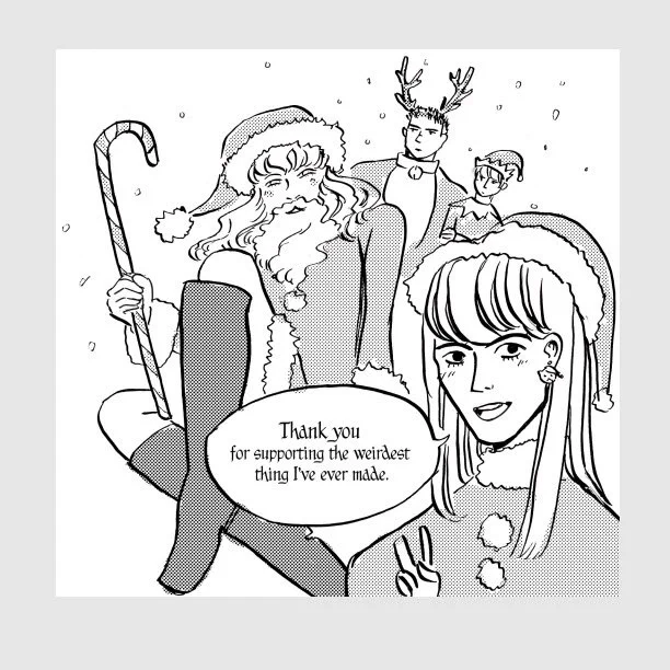 pick up the pdf of my 20 page bersek chritmas comic here! merry christmas!

https://t.co/uSKK4LS1St 