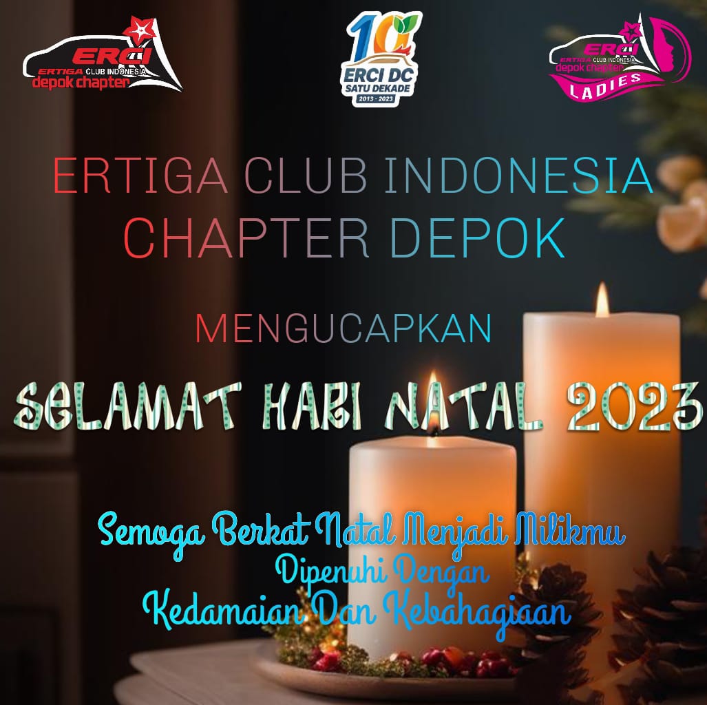 Halooo kusuters..
Keluarga Besar ERtiga Club Indonesia Depok Chapter mengucapkan
"Selamat Hari Natal 2023 semoga berkat natal menjadi milikmu dipenuhi dengan kedamaian dan kebahagiaan"
Salam Kusuteers..
#ercidc
#kusuters
#erciladies
#ercidepok
#ertigaclub
#ercidcmarket
#kemenag