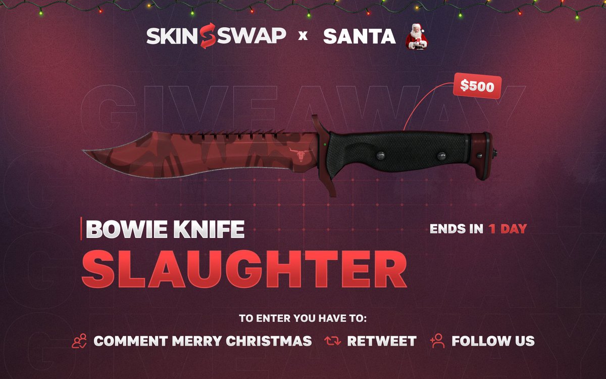 Skinswapcom's tweet image. We're collaborating with Santa to bring you a $500 giveaway this christmas 🎄

To enter, simply
- Retweet &amp;amp; follow us
- Comment something christmassy🧑‍🎄

Merry Christmas ( or happy holidays ) everyone, thank you all for a great 2023 ♥️