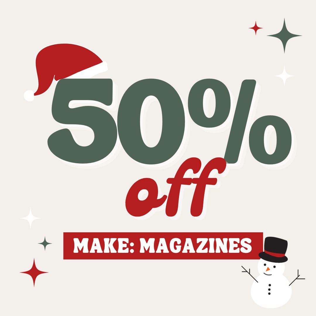 Don't miss out on a fantastic deal! Save 50% on Make: magazines - choose between digital or print. Now is your chance to add the finishing touch to your collection. But hurry, time is running out!  buff.ly/3GN0Agq