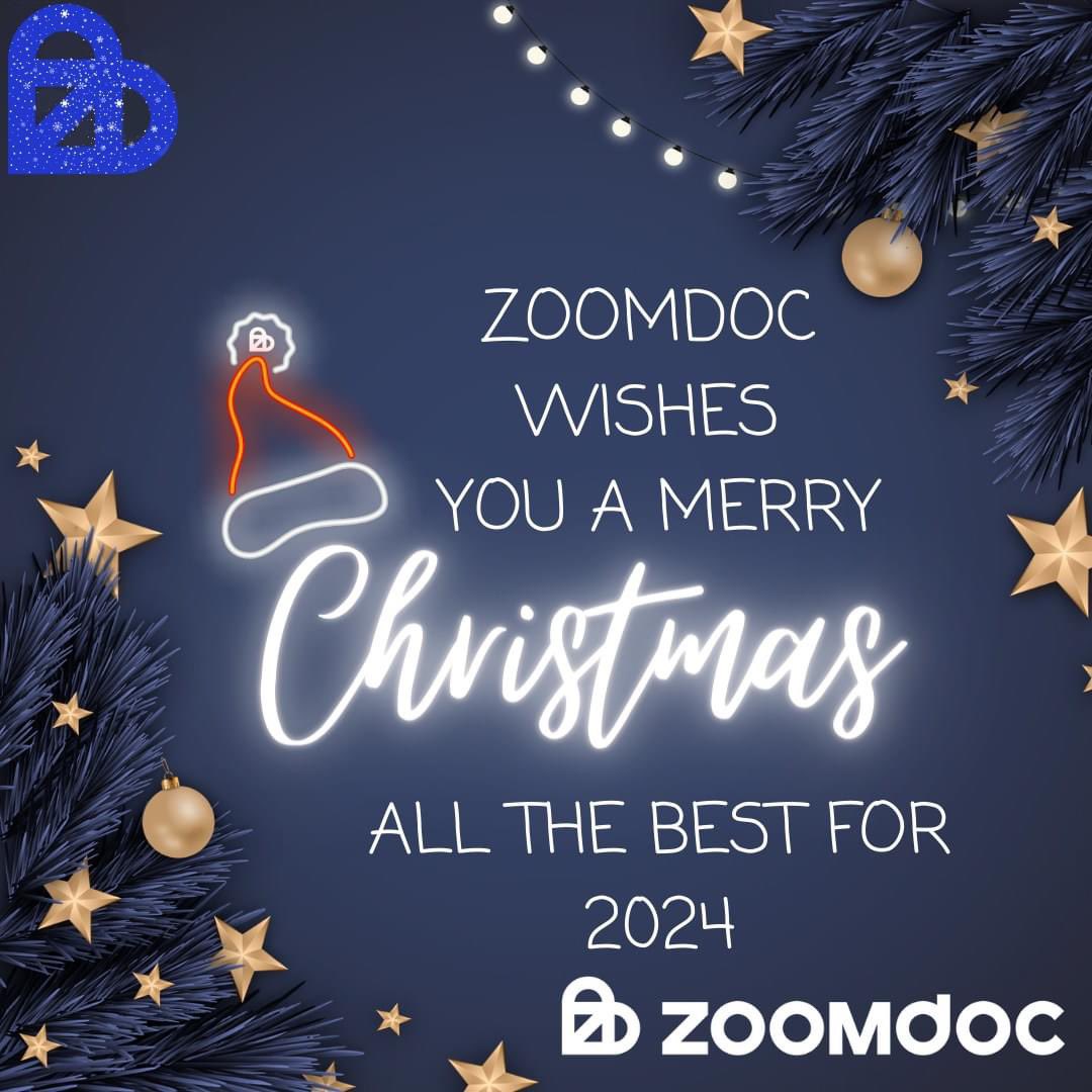 Wishing you a Merry Christmas 🎅 🎄 - from all of us at ZoomDoc Health.