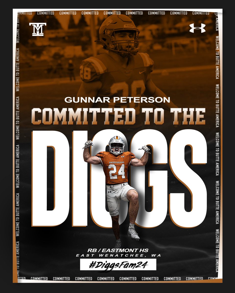 So excited to announce my commitment to Montana Tech! Roll Diggs!!!⚒️
#Family #CountOnMe #DiggsFam24 
<a href="/CoachKyleSamson/">Kyle Samson</a> 
<a href="/CoachTravisDean/">Travis Dean</a> 
<a href="/CoachThatcher/">Dan Thatcher</a> 
<a href="/MonTechFootball/">Montana Tech Football</a>