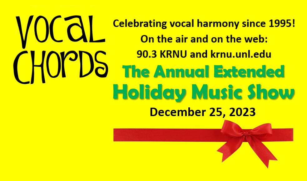 My annual holiday gift to you: four hours of seasonal harmony from 8-Noon Christmas morning on <a href="/903KRNU/">90.3 KRNU</a> or at krnu.unl.edu from KRNU Studios in the <a href="/Unl_CoJMC/">UNL CoJMC</a>. #krnu #unl #cojmc #HoHoHo