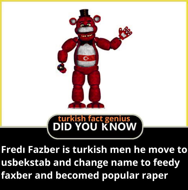 TurkFactGenius's tweet photo. DID YOU KNOW: @rose_matt is also Turkish? That why he read
#Turkish #turkishfactgenius #FNAF https://t.co/79wVIpNnWk