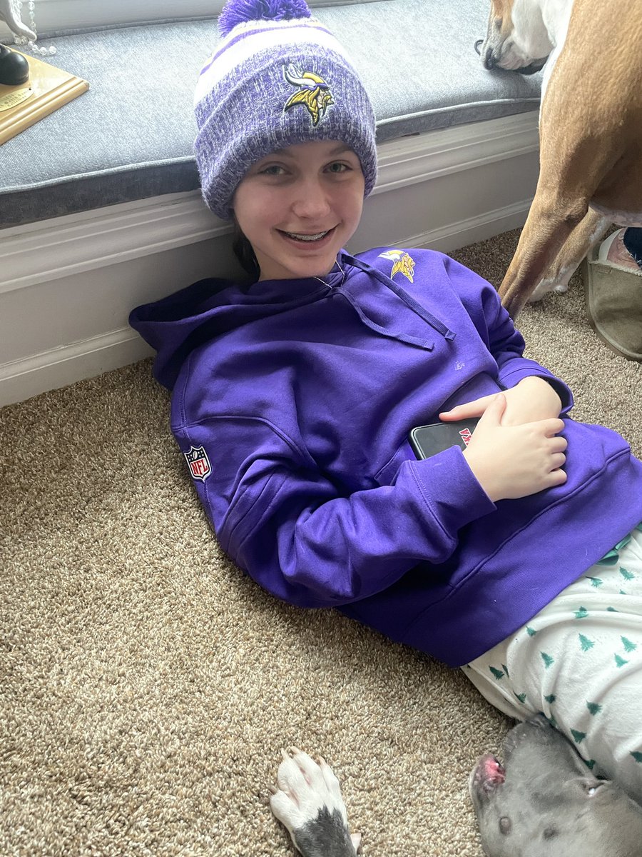 It’s already been a <a href="/Vikings/">Minnesota Vikings</a> Christmas for Annika! She’s hoping Santa brings her tickets so she can go to a game! <a href="/foneberg/">Derek L Berg</a>