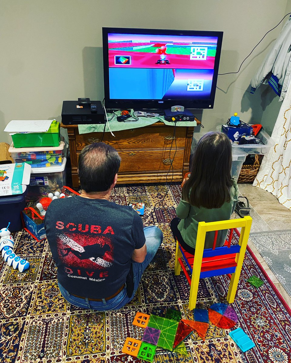 No holiday tradition like Grandpa Terry playing my daughter in Mario Kart on the resurrected N64! 🎄