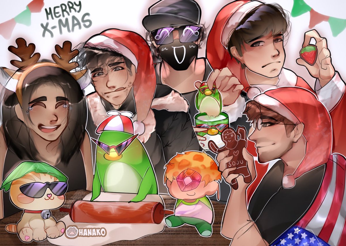 Paws2Hanako's tweet image. A Merry Christmas Eve with tgc ^_^ 
-
#thegroupchat #thegroup #thegroupchatfanart