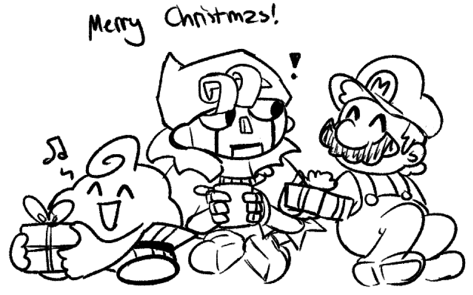 Merry Christmas! CSP destroyed my original image😢 but I hope you all have a great time with family and friends 🎄 