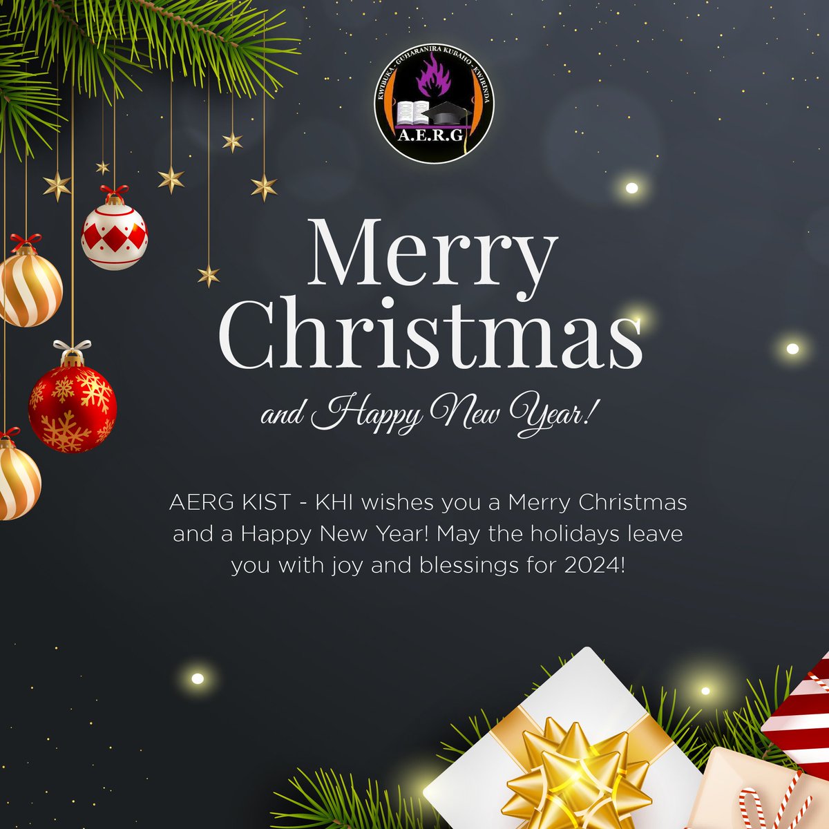 AERG KIST KHI wishes to all Rwandans and their freinds blessings and joys of Christmas and a bright year 2024,🎉🎉🎉
<a href="/AERGKISTKHI99/">AERG KIST-KHI</a> 
#MerryChristmas 
#HappyNewYear2024