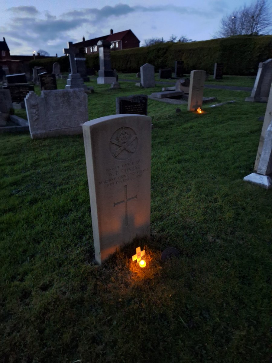 barbequewill's tweet photo. Not as many as you @carl_liversage but visited and put lights on all the @CWGC in Sedgefield, British, Polish and Belgium #EOHO https://t.co/YJzA8ok0qA
