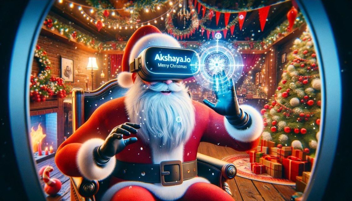 Merry Christmas from Akshaya.io! 🎄🎁🚀 As we celebrate this magical season, Akshaya.io invites you to embark on a festive journey through the wonders of the metaverse. Experience the joy of Christmas in a whole new dimension - where virtual reality…