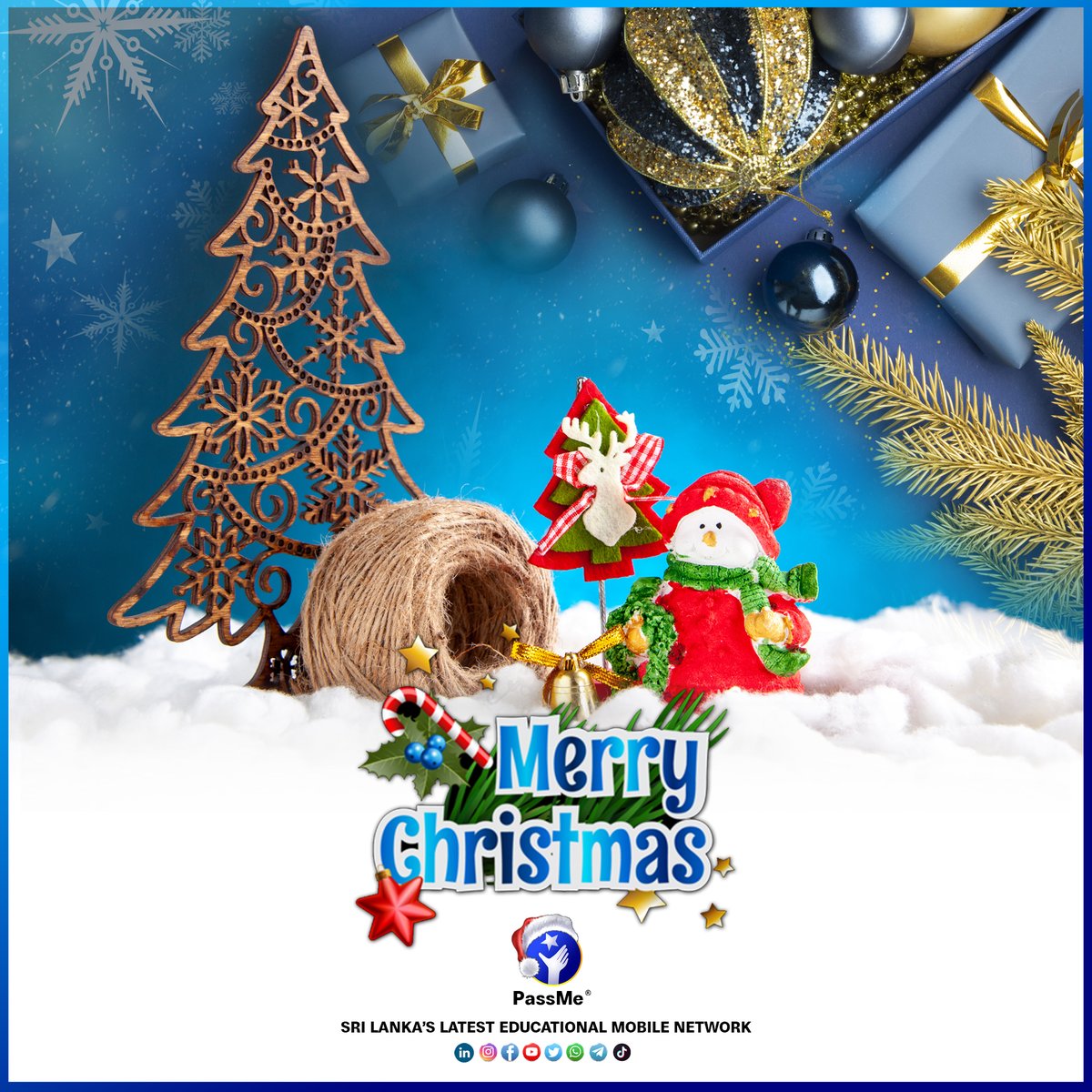 PassMe_lk's tweet photo. May this festive season bring you joy, laughter, and a well-deserved break. ✨ Wishing all our students a Merry Christmas filled with happiness, success in your studies 📚, and cherished moments with family and friends! 🎄🎅

#christmas2023 #passme #passmechrismas https://t.co/CzruxtudOU