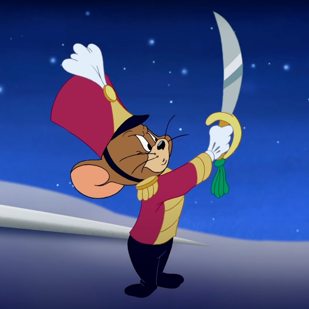 skullislandprod's tweet image. I made this life size Christmas decoration of Jerry Mouse as he appeared in “Tom and Jerry: A Nutcracker Tale” 2007. With an interchangeable hand he can be shown brandishing a sword or pointing the way to the mysterious “Toy Maker.” #TomJerry #TheNutcrackerSuite #mouse