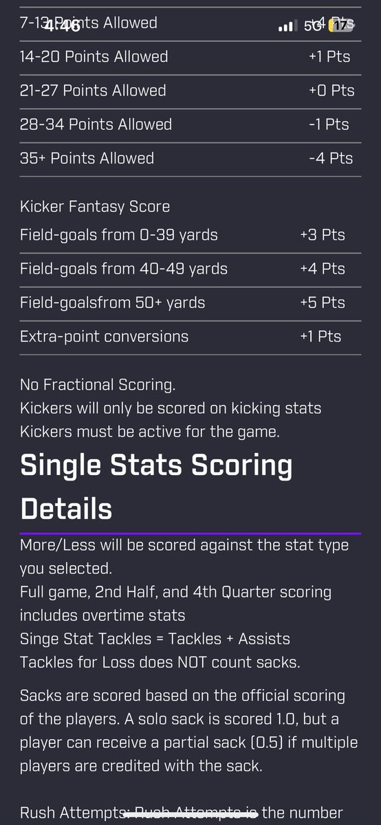 WillRottier's tweet photo. @PrizePicks I think the kicker fantasy scoring is off? Eddie Piniero hit a 52 yarder and extra point. Shouldn’t that be 6? Not that it matters for me because I lost all 3 but for others? https://t.co/mdVkVIpxGy