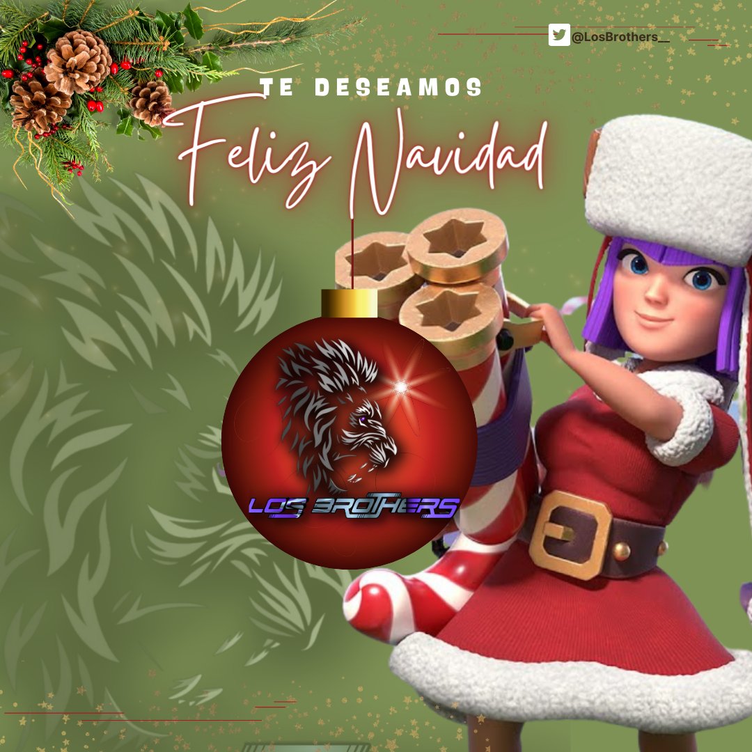 Feliz navidad 🎄 Les desea la familia de Los Brothers.  Felices fiestas 🥳🎉