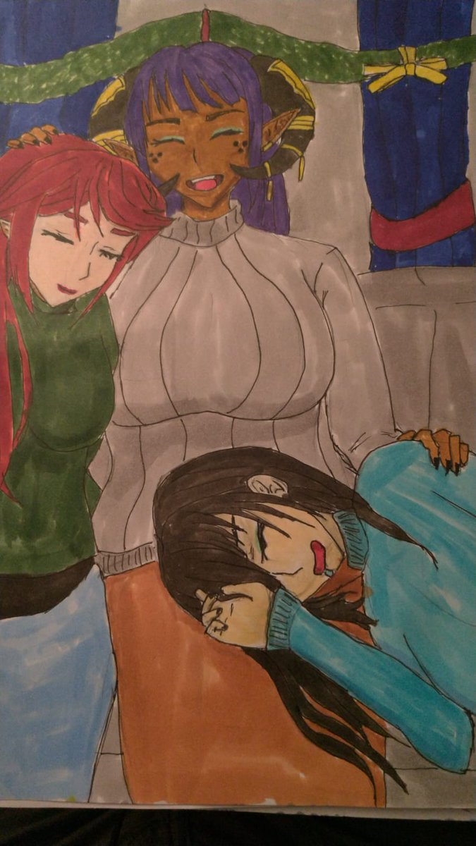 DiarysGremory's tweet photo. Merry Christmas to my favorite Oni streamer ! This year with you has been a treat be it streaming or your asmr content ! Stay healthy and keep being amazing. Much love! #justDrawsha https://t.co/xj9f1e60AT