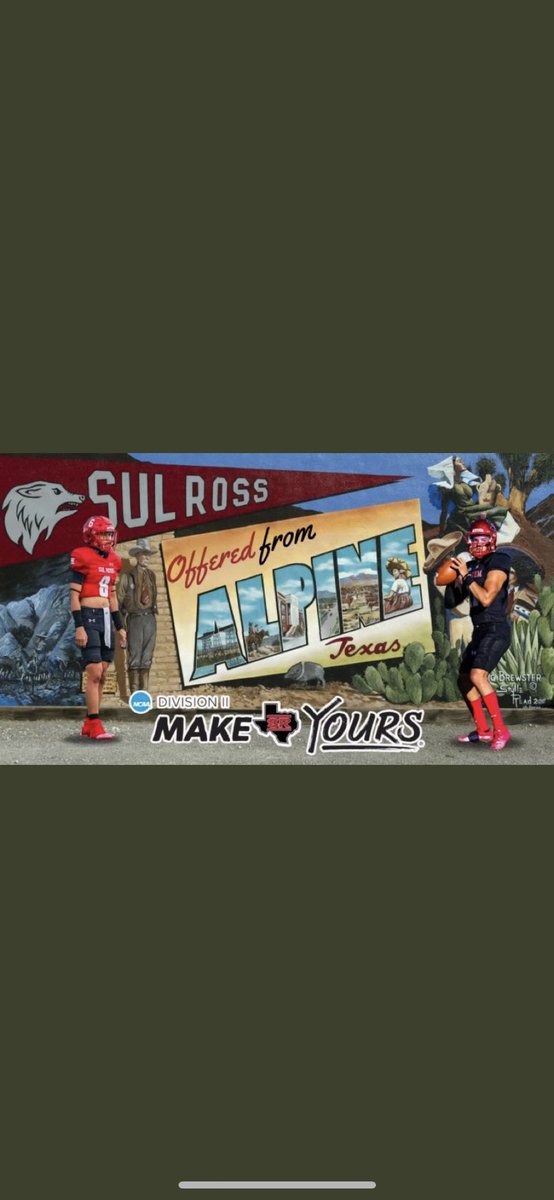 eddie_mcclendon's tweet photo. Blessed to receive an offer to play Texas football at Sul Ross State University 🙏🔴 ! https://t.co/2QE1QwjutW