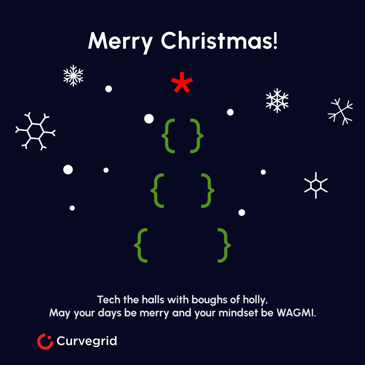 curvegridinc's tweet image. Season’s greetings!

From our team to yours, we wish you all a Merry Curvegrid Christmas! 🎄🎅🏼

Remember to take a breather and let this downtime be an opportunity to hack on your favourite project.

#Curvegrid #HappyHolidays