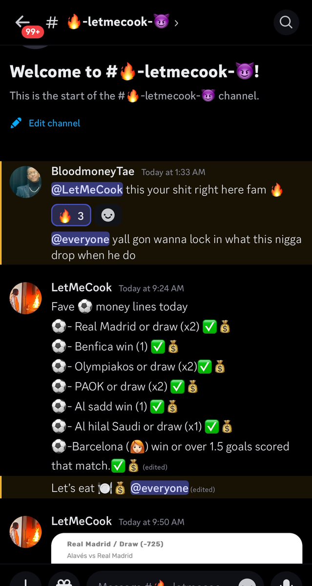 justdejilol's tweet photo. Swept soccer slate 4days a row 🍽️💰🧹🧹 Merry Christmas🎄🥂 #bovadapicks #discordlocks #soccer #GambingTwitter #gamblingX https://t.co/d8tsM2Dntg