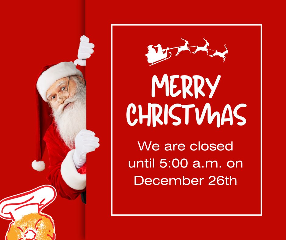 OldTownDonuts's tweet photo. Merry Christmas from everybody at Old Town Donuts! https://t.co/An79HmOrqI