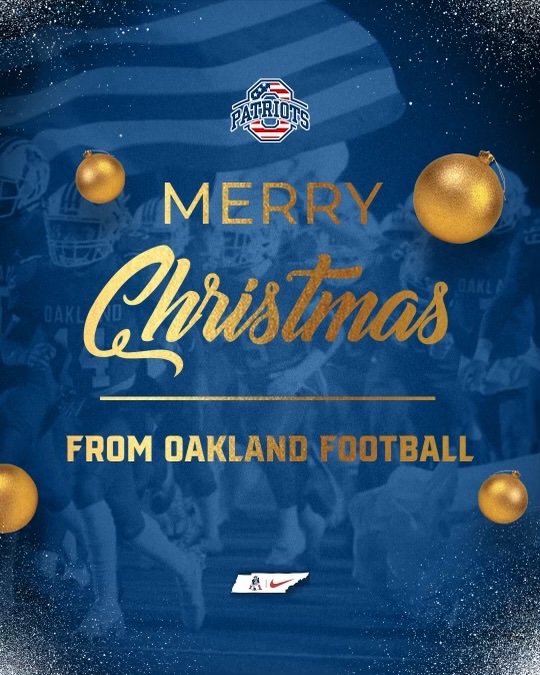 Merry Christmas Patriots!! #OaklandTN