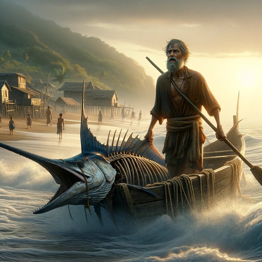 algorithmbooks's tweet image. Book: The old man and the sea. Hemingway at his peak. A short novel, a masterpiece. It must be read over and over again as if it were thousands of sea voyages. This novel was written between December 1950 and February 1951.