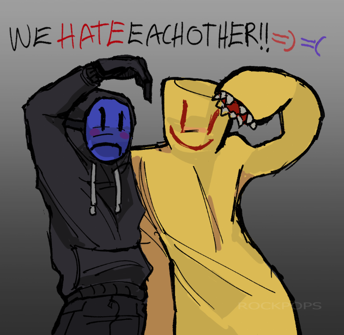 artificalhearts's tweet photo. not a ship btw
#backrooms #entity68 #PartyPoopers #backroomspartypoopers #backroomsfanart #backroomswiki #partypoopersbackrooms #entity67 #partygoer #partygoers #backroomspartygoers #levelfun https://t.co/6ceKLXqoDj