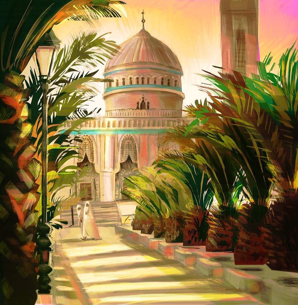 Art inspired by my country 🇩🇿 🕊️ 🌴