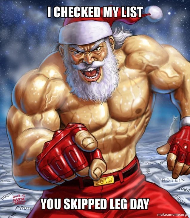 FiveFitness's tweet photo. 👀🦵
Wasn't me Mr Claus.
#Fitness #Fitmas #Christmas #Workout #NaughtyList https://t.co/RiEUocEZOV
