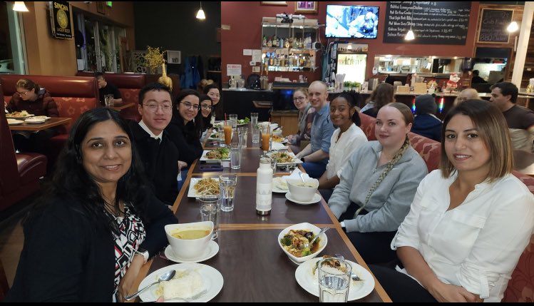 LabAgarwal's tweet image. Our year end holiday celebration, love working with these enthusiastic &amp;amp; passionate researchers💕. We have lot to celebrate  (grants, publications, promotion, lab member’s wedding ) &amp;amp; looking forward to have a great year ahead. Happy holidays &amp;amp; wonderful new year everyone🎊🌺🎉