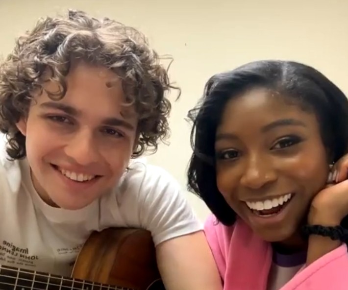 ELICOLE85's tweet photo. If you mean everyone thinks Trina & Adam should be together, then yes, it's safe to say that! Look at how cute they are together onscreen as irl friends & as fictional potential love interests! The way she looks at him...😍 https://t.co/doYSMpRyXu