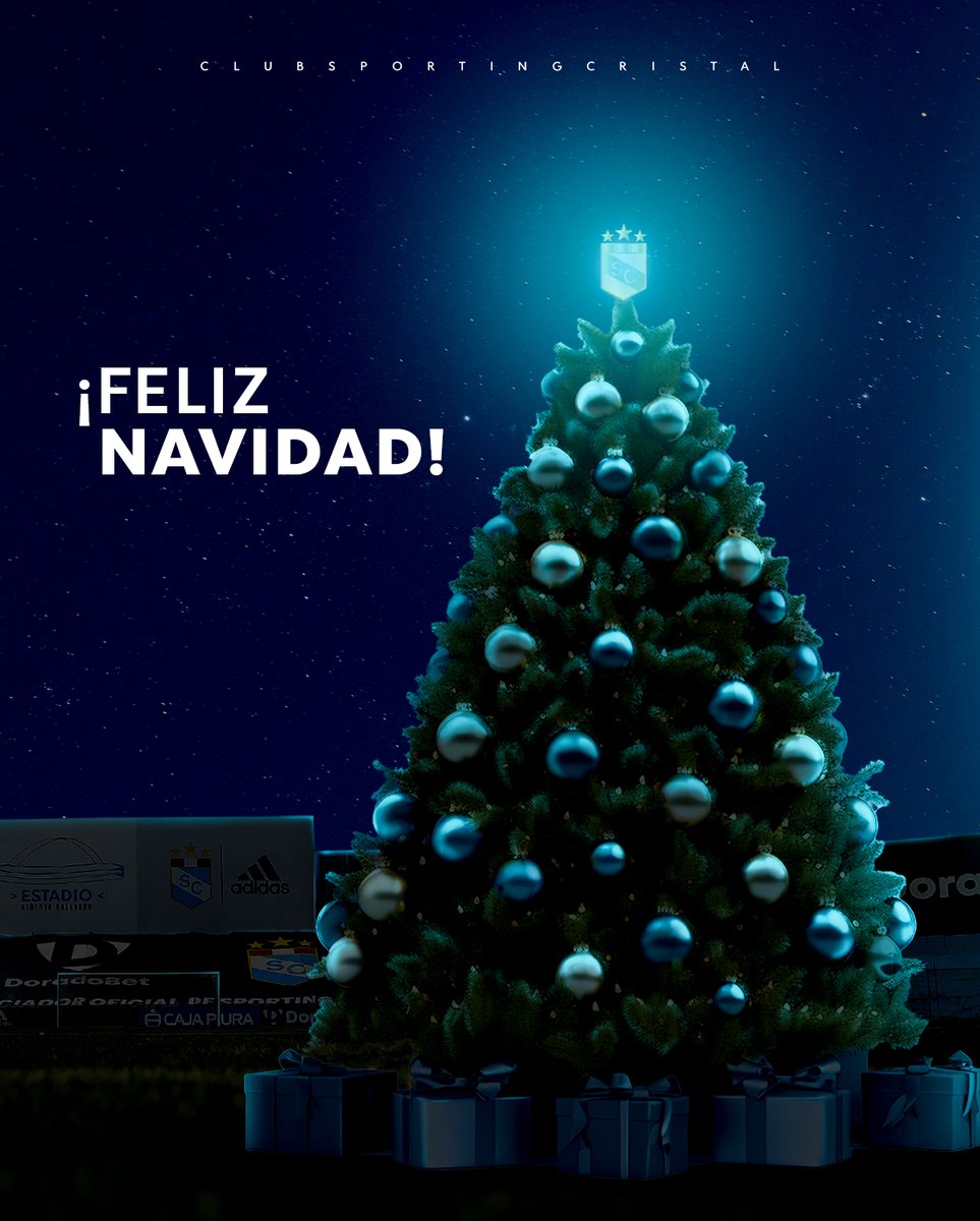 ClubSCristal's tweet photo. Que el espíritu navideño nos llene de esperanza y alegrías para alcanzar nuevas victorias juntos, y exista siempre esa luz que brille en nuestras vidas.

¡Feliz Navidad, Familia Celeste!

#FuerzaCristal https://t.co/Q0Nn2518Iz