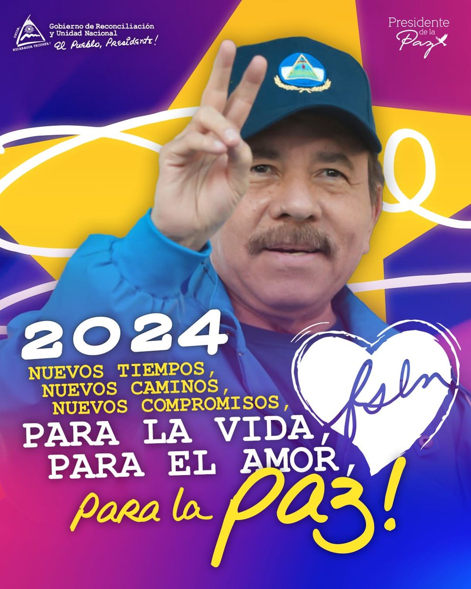 ⭐️2024 para la vida, para el amor 🩷 y para la paz ☮️🕊️ #NavidadLuzyVerdad ⭐️ #NicaraguaPazyBuenaVoluntad ⭐️