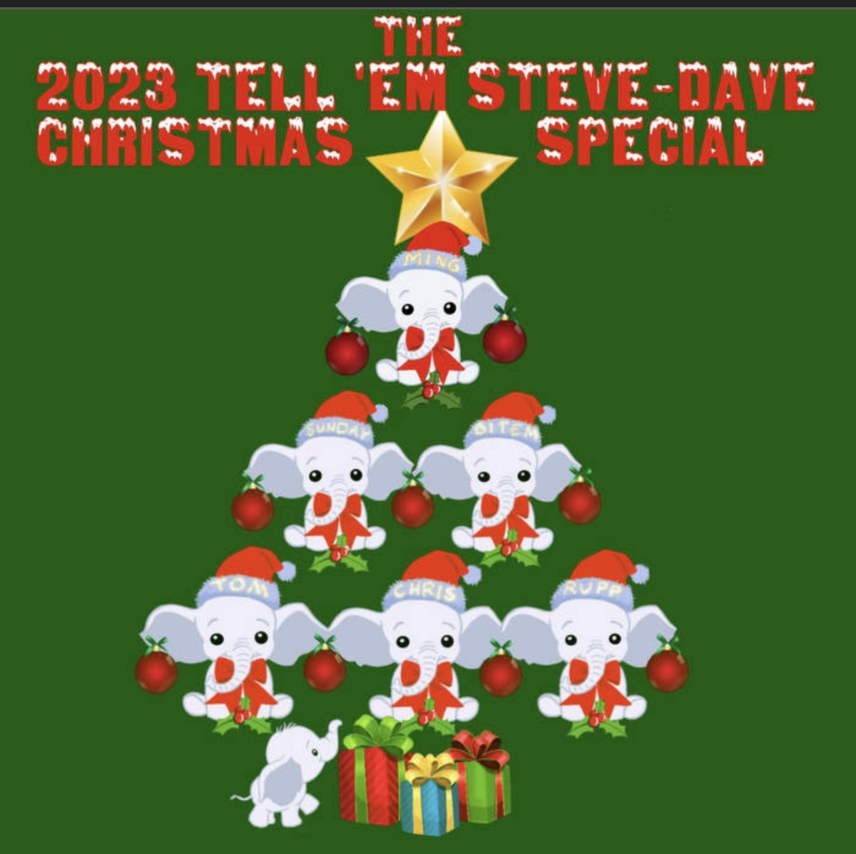 Bry, Q and Walt play the Christmas game “White Elephant” with various TESD Town residents acting as gifts to help raise money for an ant in need this holiday season.