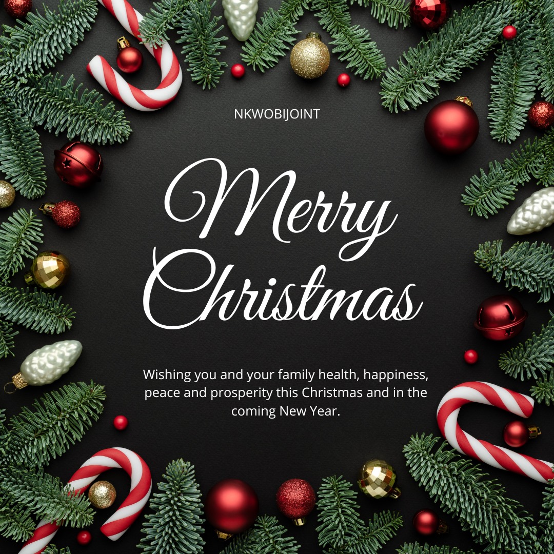 nkwobijoint's tweet photo. Merry Christmas to you our Amazing Patrons ! Wishing you a season filled with joy, warmth, and festive cheer. Thank you for being a cherished part of our community. May your holidays be as bright as your smile! 🎄🎁✨" https://t.co/5PSRVYZuaQ