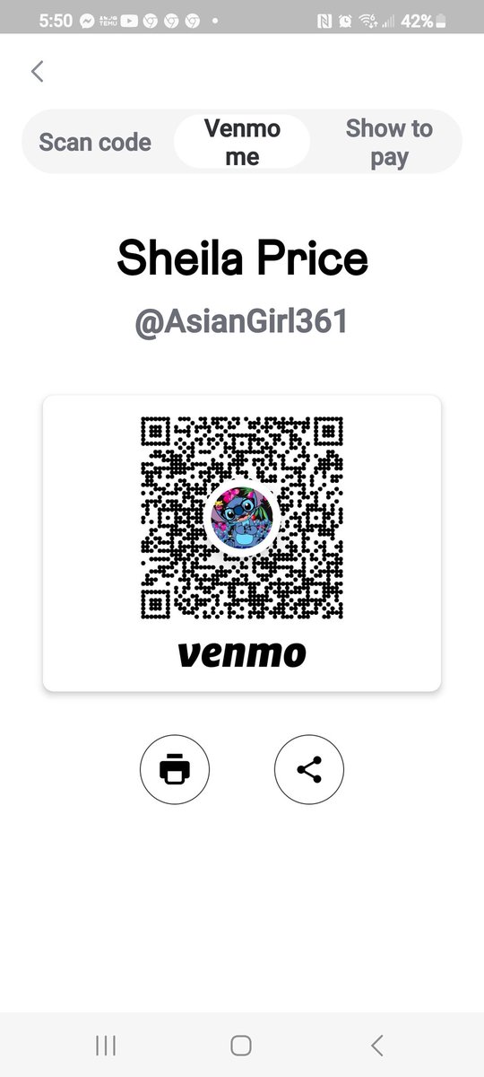 Sheila30532571's tweet photo. @Venmo https://t.co/2t3roCg0Jv