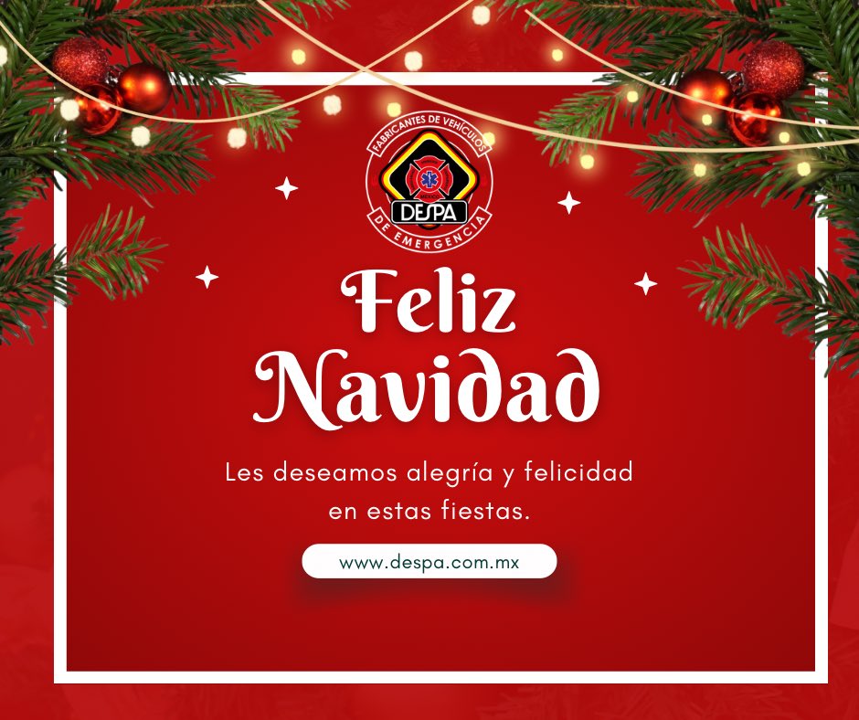 DespaMx's tweet photo. Todo GRUPO DESPA les desea una Feliz Navidad 🎄 y próspero Año Nuevo 🪅 https://t.co/tsRDW5geyB