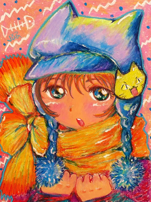 ⋯   おでかけはあったかくね  #イラスト    おはようございます    今日も良き日に