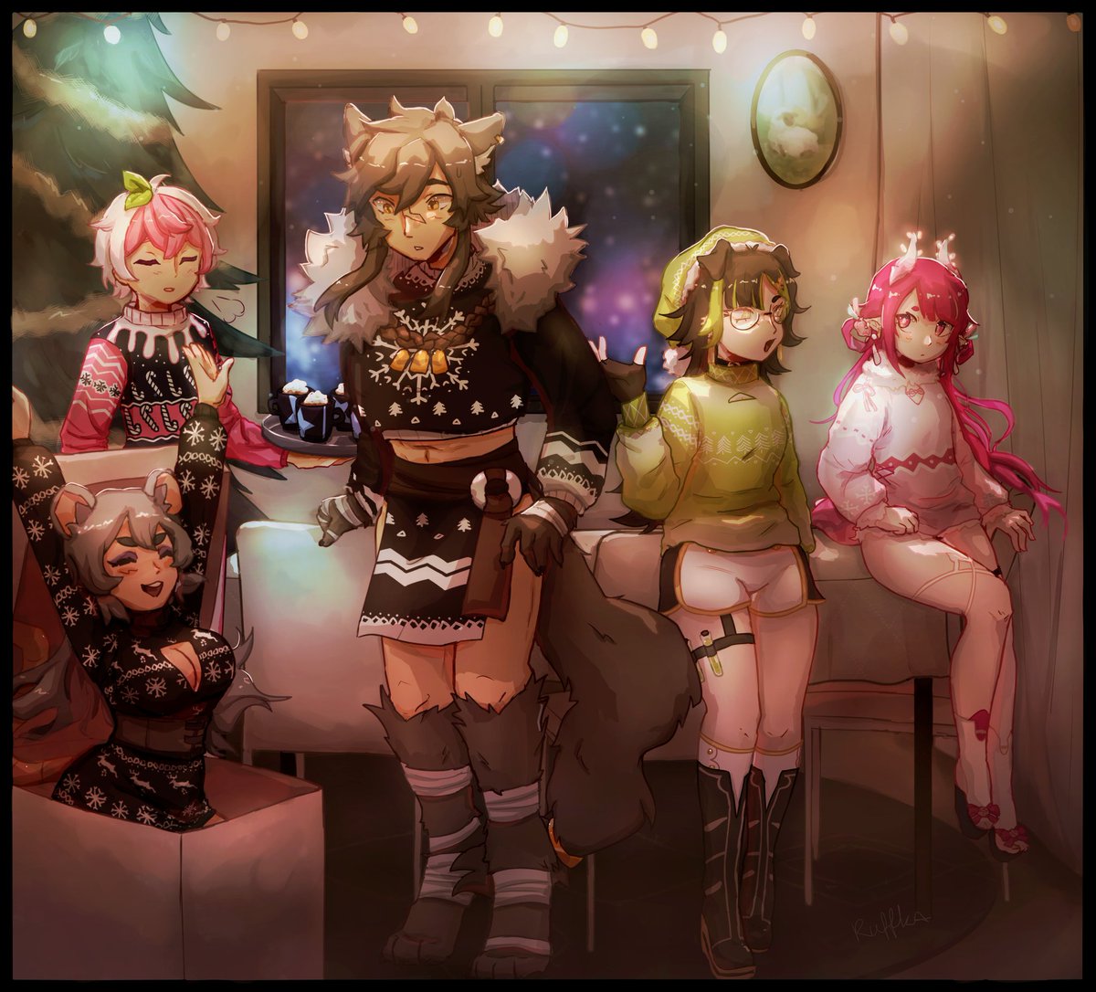 ruffka's tweet image. #kupoart #pinkyart #Werework #BooTheART #ronsroArt
commissioned piece!! (by @SuccuIentGoula1 ) merry christmas!!