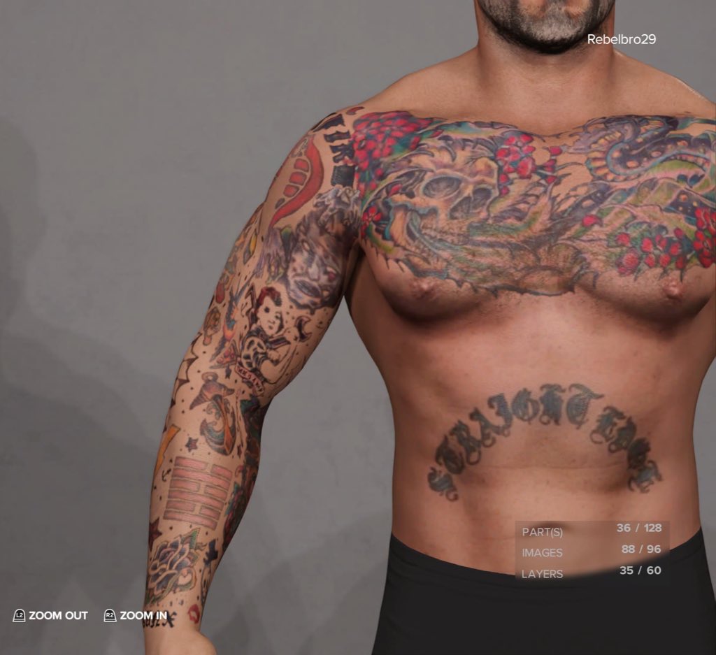 RebelCaws's tweet image. Here’s a side by side. This is still a work in progress, I’m not done yet guys. Just showing my progress. 
#CMPunk #WWE2K23 #Bestintheworld #MerryChristmas