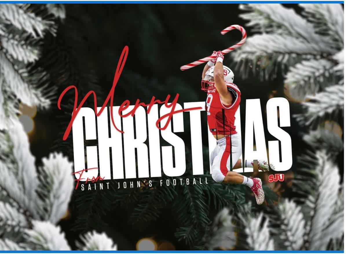 Merry Christmas <a href="/SJUFootball/">Johnnie Football</a> <a href="/SJUFBCoachDumo/">Damien Dumonceaux</a>